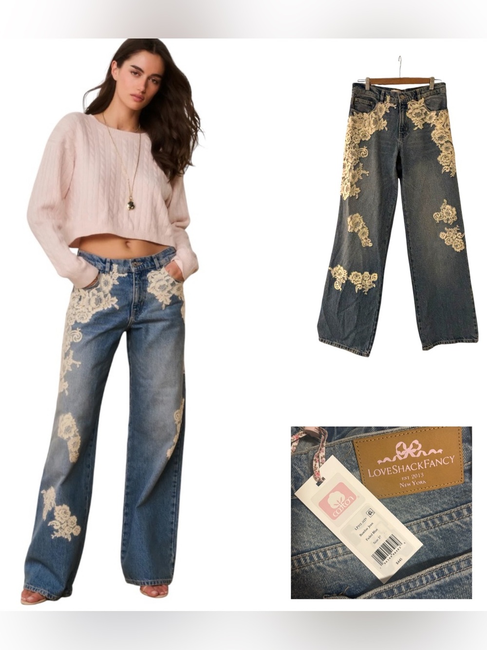 LoveShackFancy Bambie Lace Jean